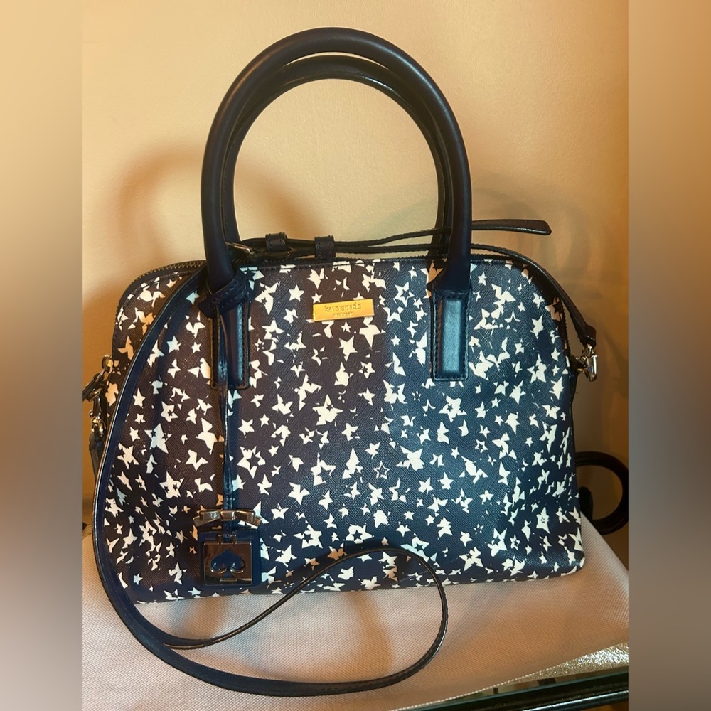 Kate Spade Brightwater Rachelle Stargazer Bag in Navy & White